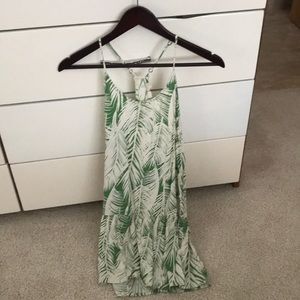 Green palm dress